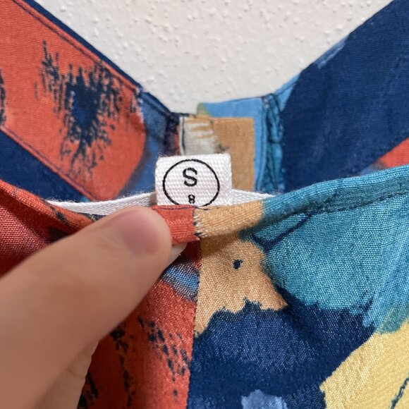 Rolla's Eve Painted Tulip Button Front Midi Dress - Picture 10 of 14